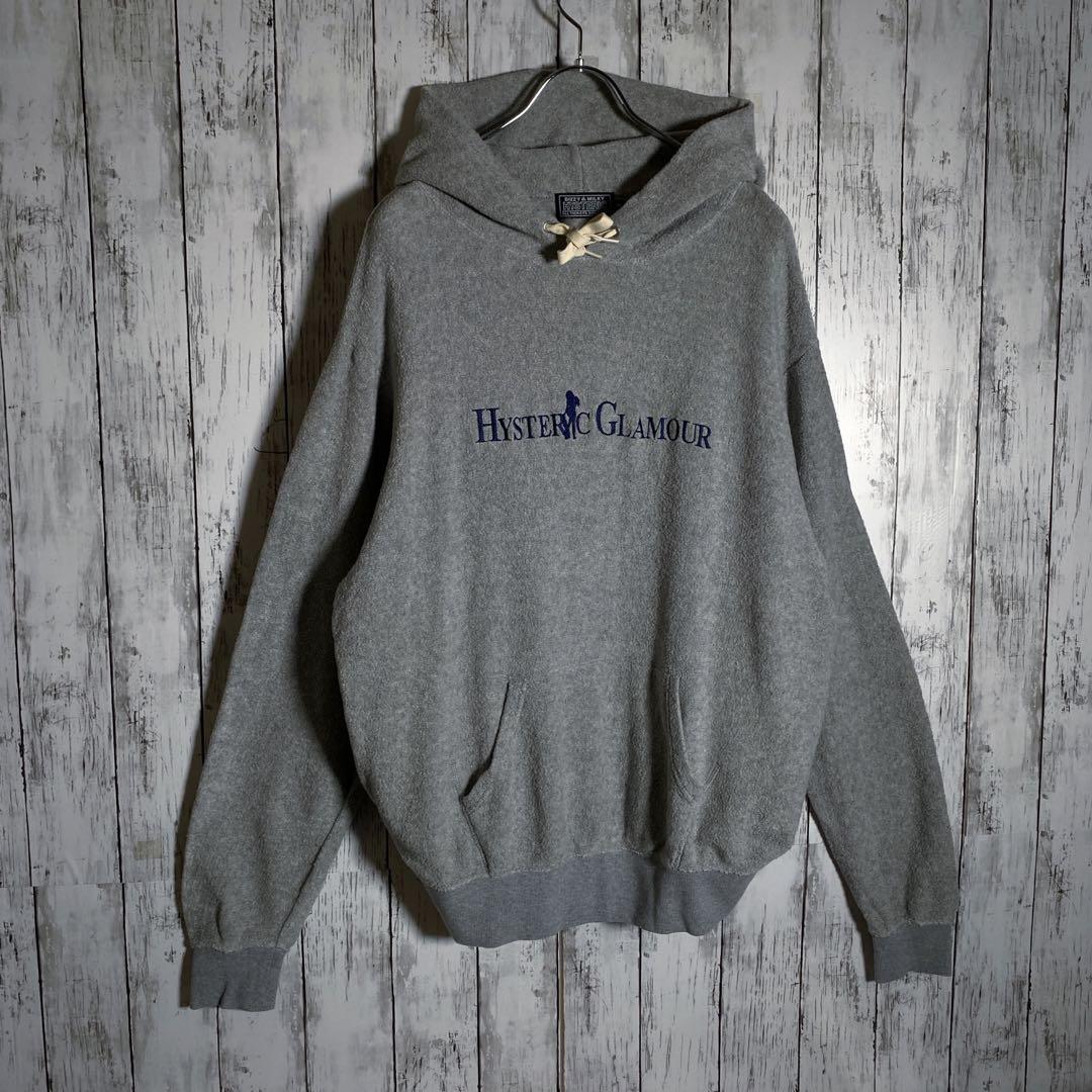 【希少】ヒステリックグラマー パーカー 刺繍ロゴ ビックシルエット 即完売注意
