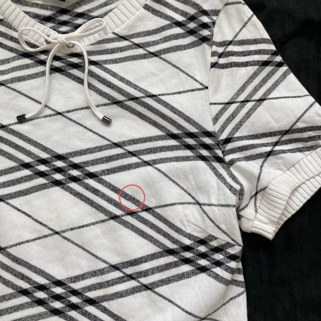 BURBERRY バーバリーロンドン 半袖 サマーニット カットソー サイズ4 BURBERRY バーバリーロンドン 半袖 サマーニット カットソー サイズ4