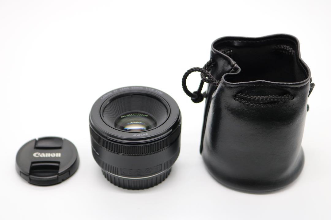 美品 【Canon EF50mm F1.8 STM】 単焦点レンズ　安心取引