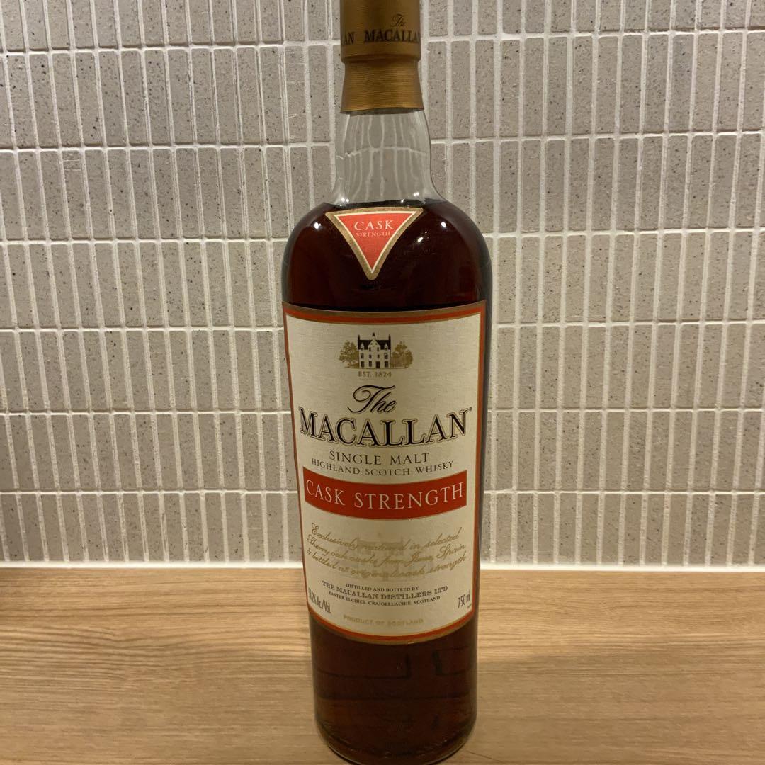 マッカラン　カスクストレングス　58.2度　Macallan 古酒　1990年頃 マッカラン カスクストレングス 58.2度 Macallan 古酒 1990年頃