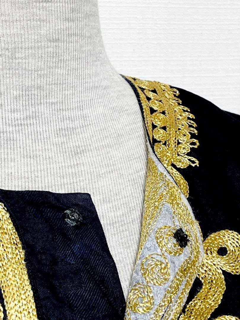 vintageヴィンテージワンピース刺繍ブラックフォークロアレトロUSA海外古着
