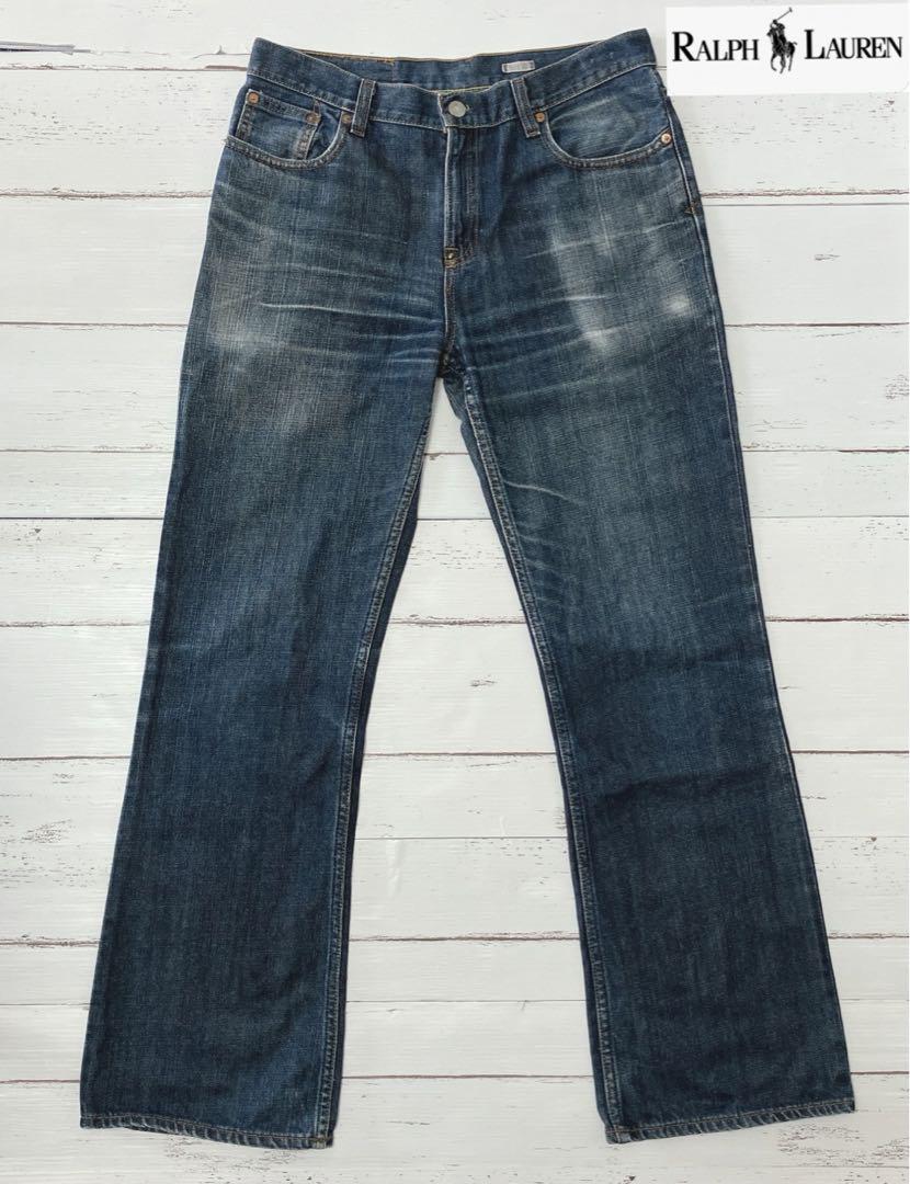 新品未使用　フレア　RL デニム　POLO JEANS ラルフローレン y2k 1点物◇メキシコ製ラルフローレンPOLOポロジーンズRLフレア
