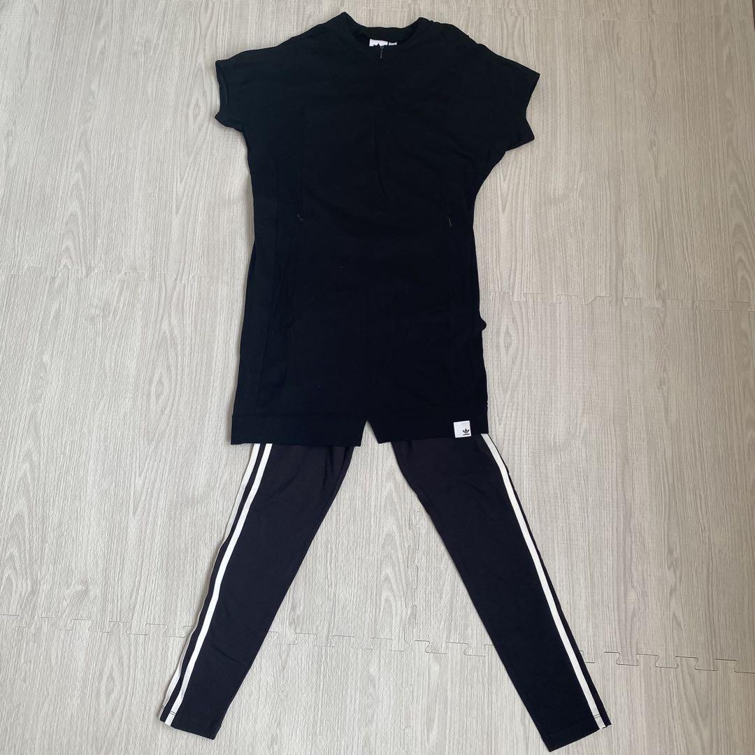 【新品未使用】adidas アディダス半袖ワンピース　スパッツ