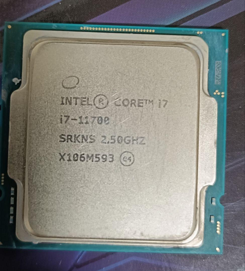 【動作確認済】Intel Core i7-11700 CPU Intel Core i7-11700 CPU LGA 1200 動作確認済 - メルカリ