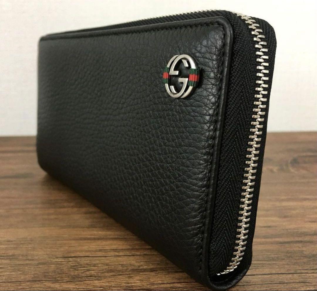 GUCCI 長財布 インターロッキング シェリー 70