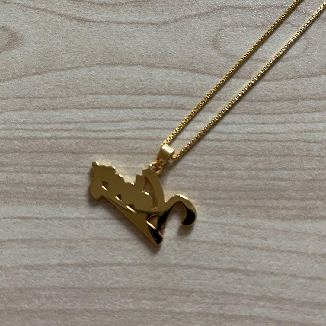 KEBOZ ICON LOGO NECKLACE【GOLD】