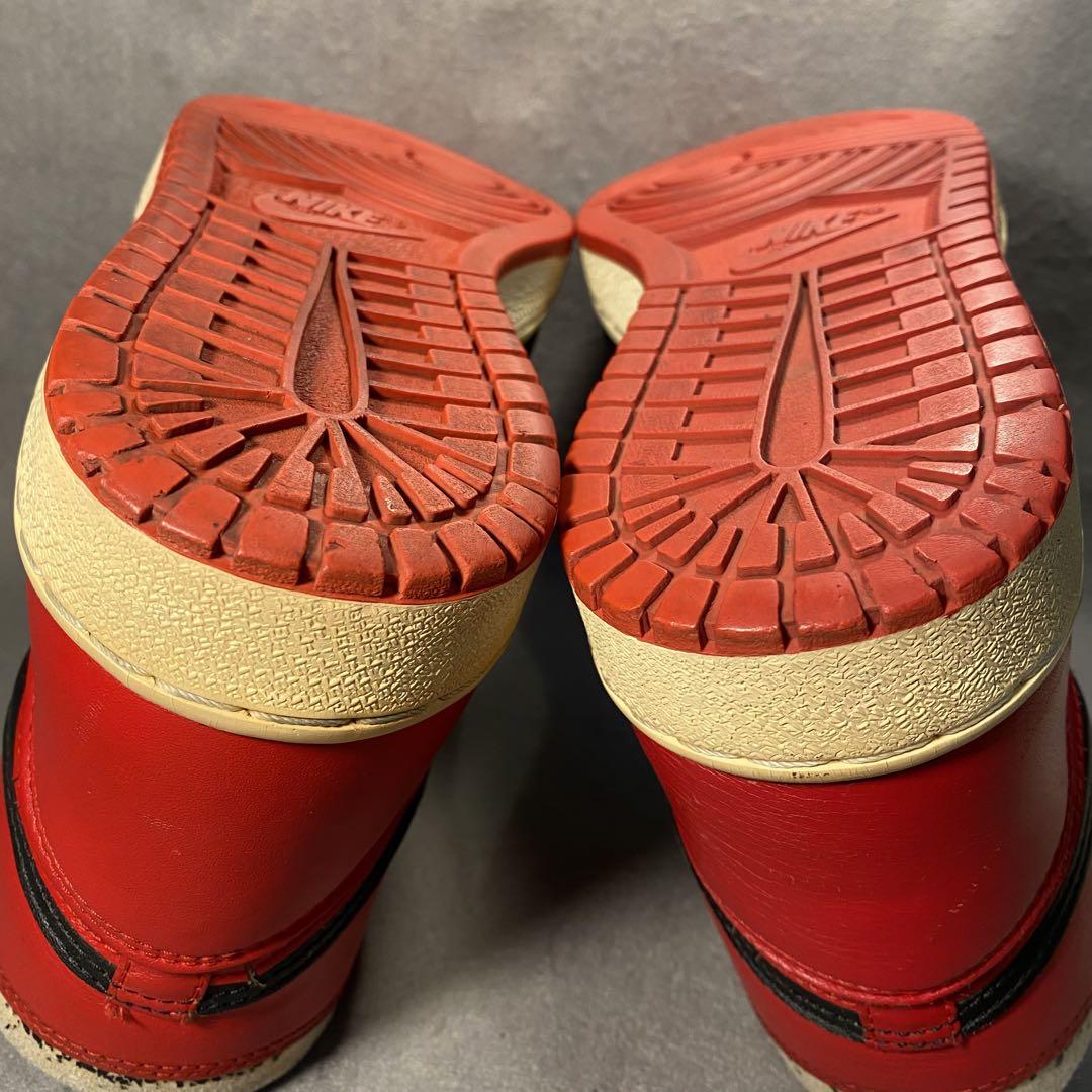 ナイキ ジョーダン1 黒赤 オリジナル 1985年製 29cm AJ1OG