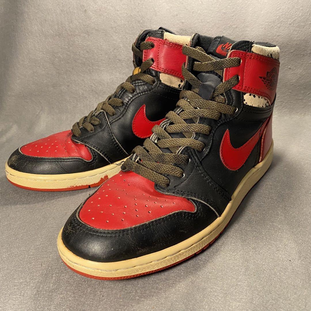 ナイキ ジョーダン1 黒赤 オリジナル 1985年製 29cm AJ1OG