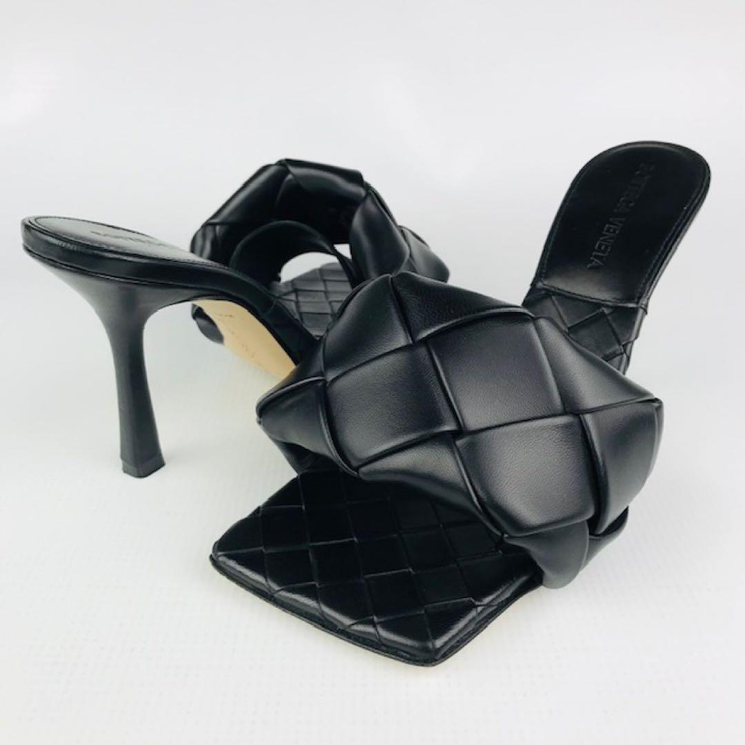 美品★ボッテガヴェネタ・LIDO レザー イントレチャート サンダル(36)