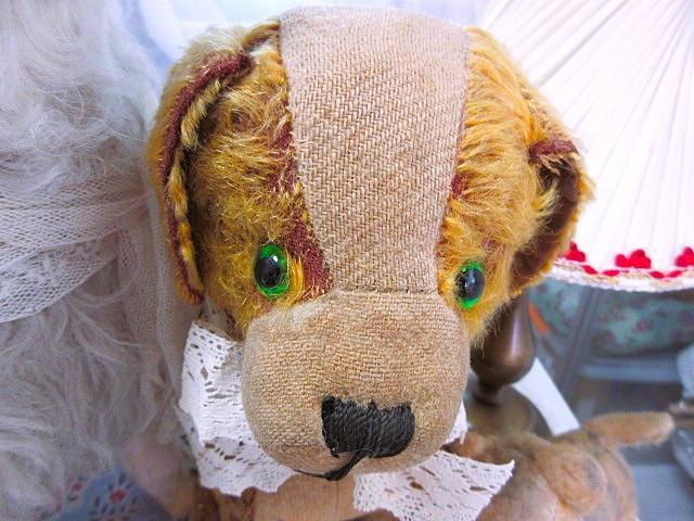 フランス　アンティーク　わんこ　☆ 犬　テディベア