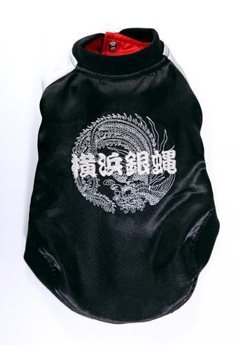 【大人気】ドッグウェア【横浜銀蝿 ロングスカジャン】スペシャルロゴ刺繍 Mサイズ