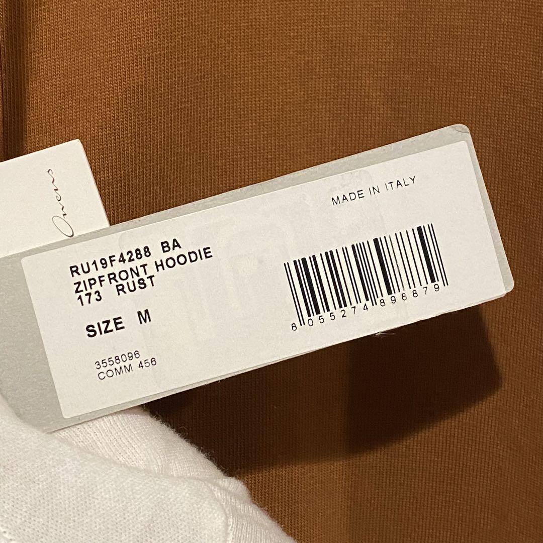 美品 Rick Owens リックオウエンス ジップアップ パーカー M