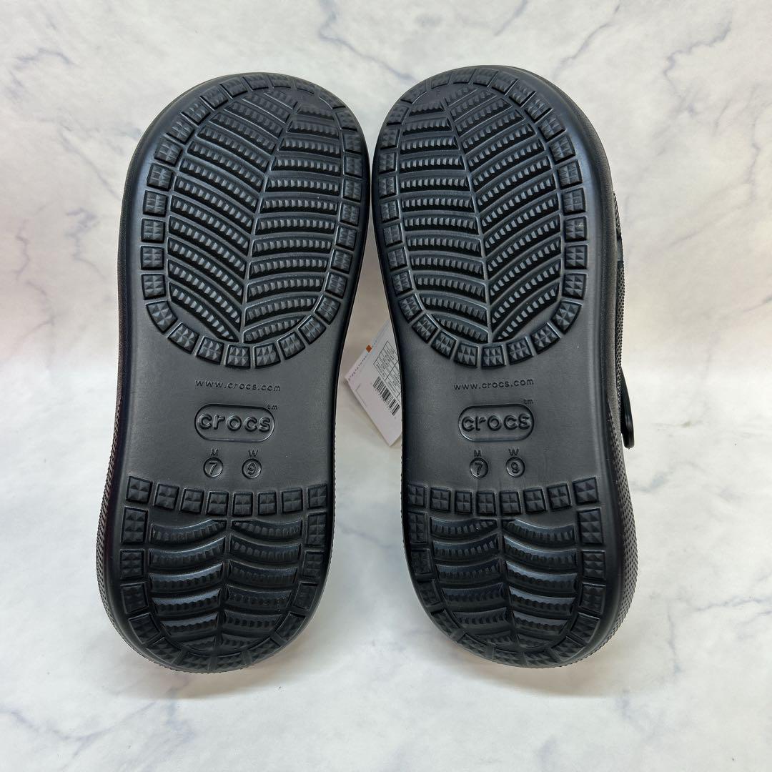 crocs Classic Crush Clog 黒 25cm 厚底　男女兼用