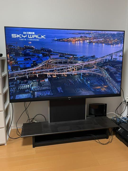 ハイセンス65型4K液晶テレビ65U8Fテレビスタンド朝日木材AS-WG1200 ...