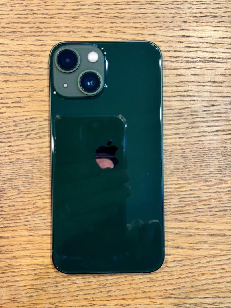 【美品、おまけ付】iPhone 13mini 128GBグリーン