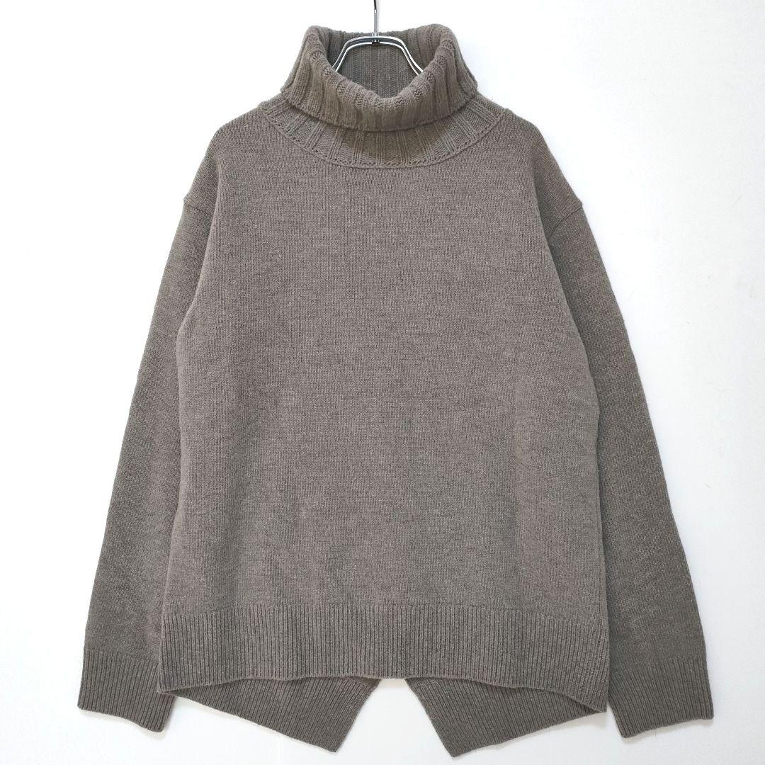 ミューズドゥーズィエムクラス　JADE カシミヤ混タートルネック　グレーベージュ