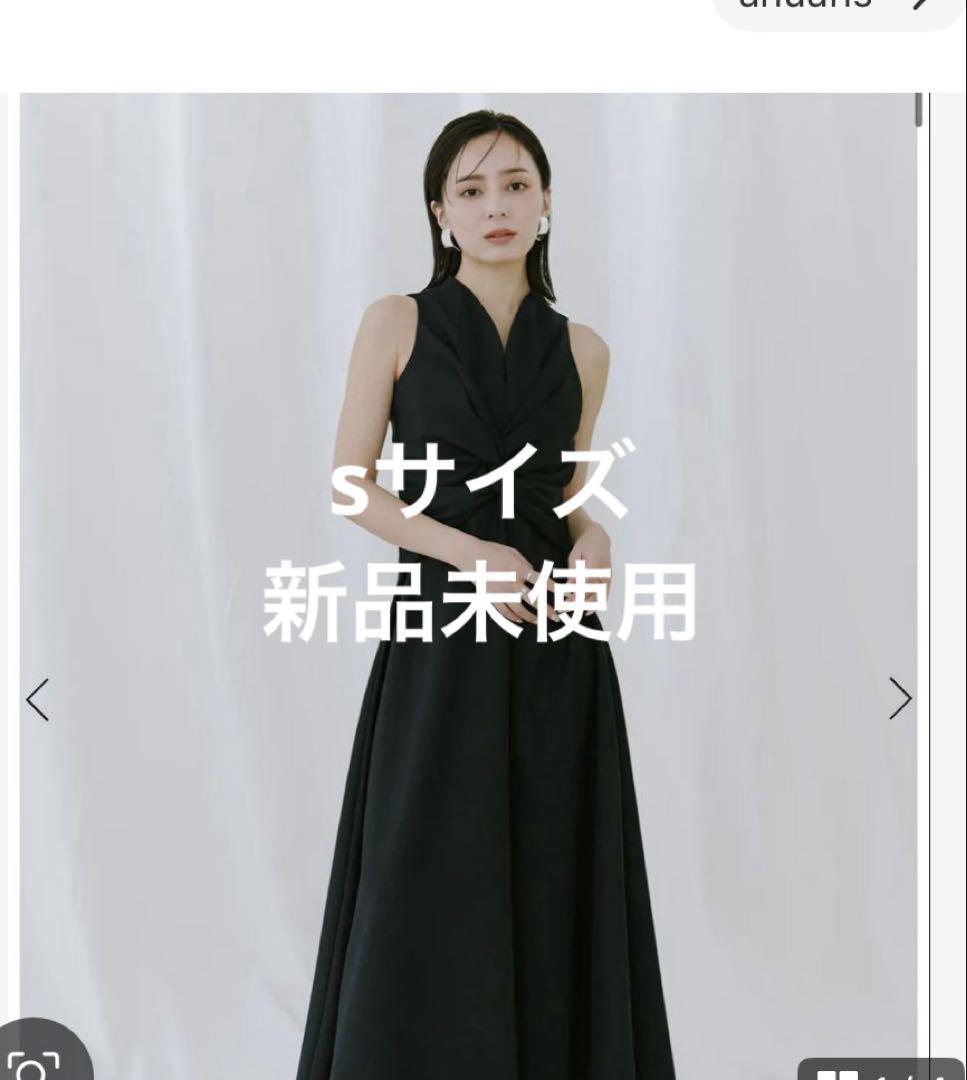 anuans ツイストギャザーワンピース