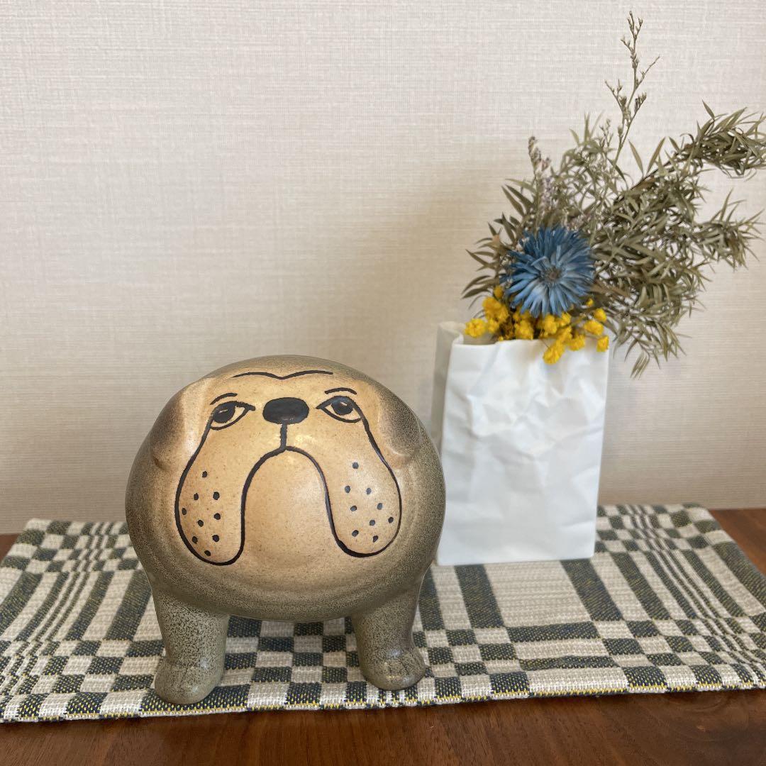 新品リサラーソン ブルドッグ グレー www.poltekkes-bsi.ac.id