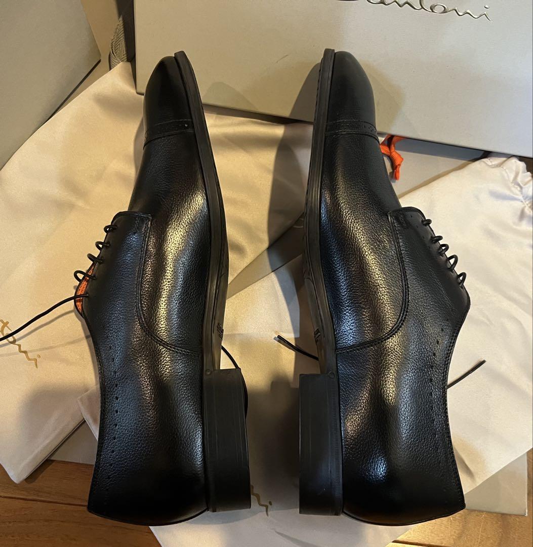 【約13万・新品】 黒　santoni サントーニ 高級革靴