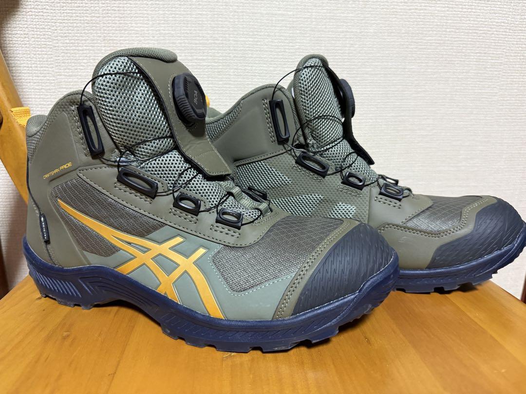 ASICS ボアシステム安全靴 JSAA A種 オリーブグリーン