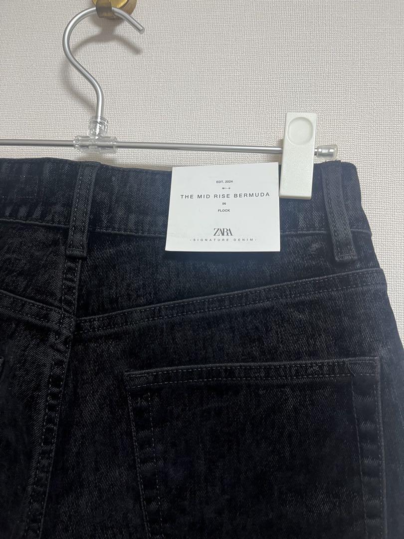 新品未使用】ZARA フロッキー加工バミューダパンツ - メルカリ