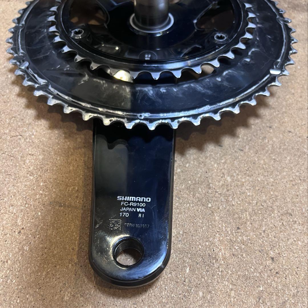 DURA-ACE R9100クランクセット ブラック DURA-ACE R9100クランクセット170mm 50/34T - メルカリ