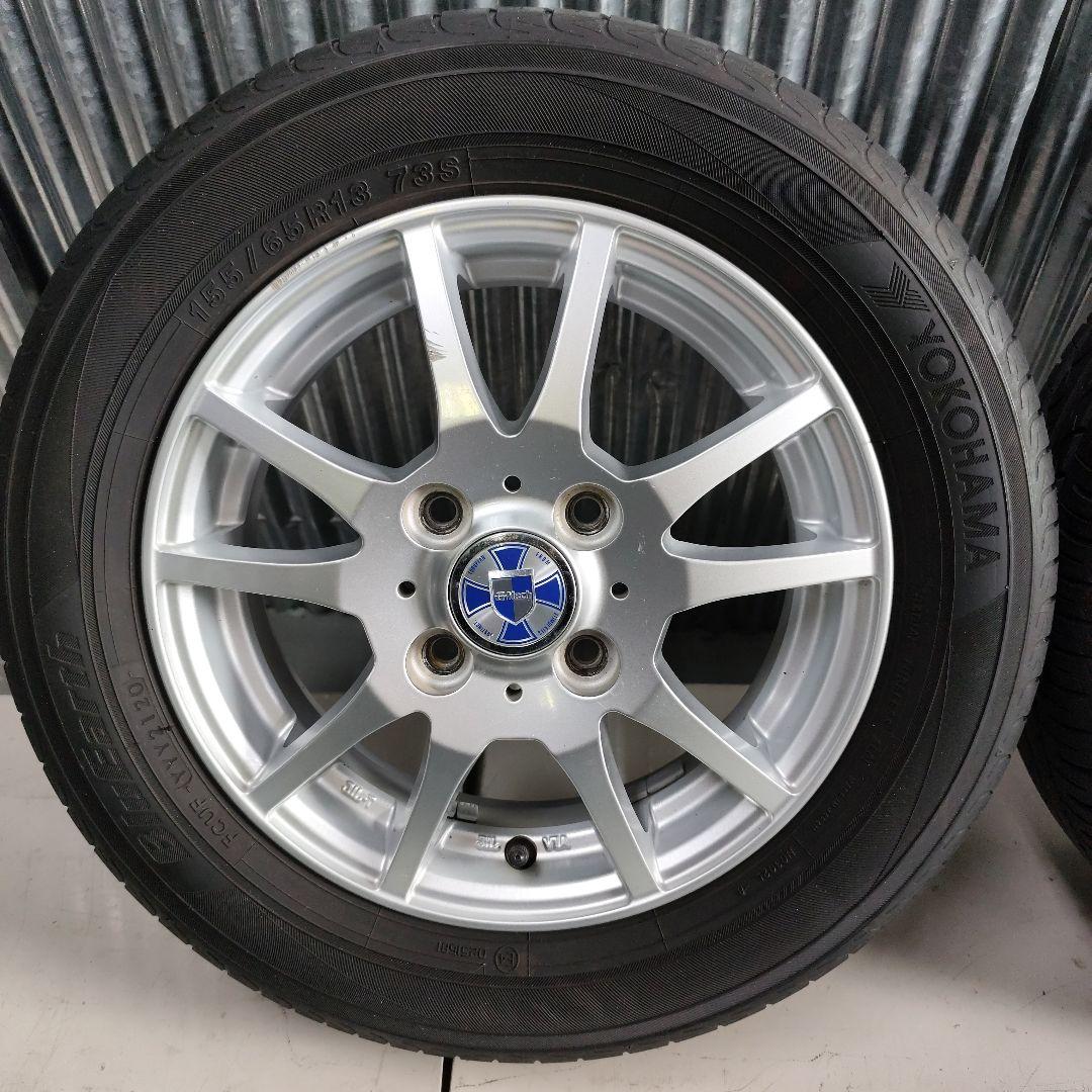 ①155/65R13 夏タイヤ×アルミ セット品 2本