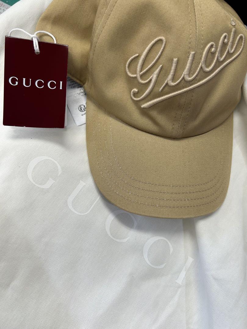 Gucci ベージュ ロゴパターン キャップ M GUCCI ベージュ キャップ Mサイズ - メルカリ