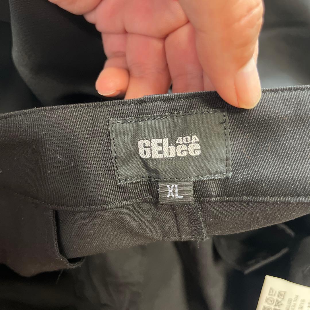 GEbee 404 ブラック ワークパンツ
