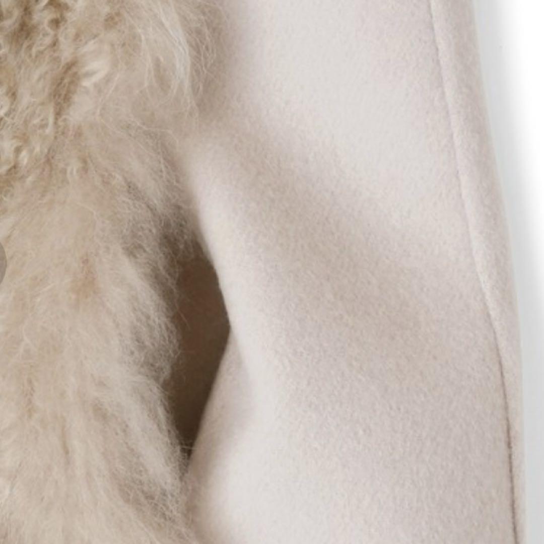 美品♡GINGER掲載ANAYI カシミヤ ゴート ジレ レザー ファー M