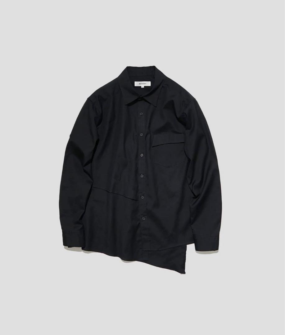 【1回着用】sulvam 23aw BODY OVERLAP SHIRT/シャツ