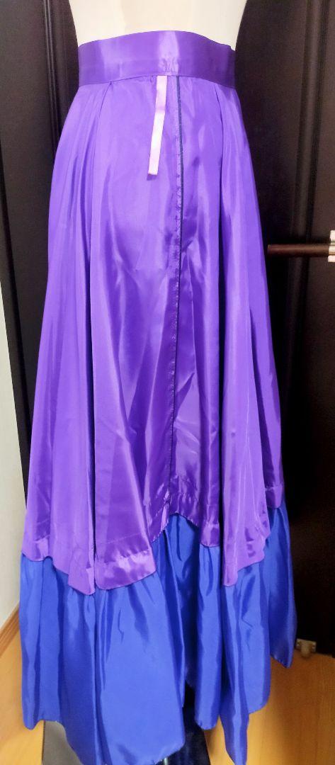 【中古】宝塚風　お稽古スカート　ダンススカート　ハンドメイド【リサイクル】 中古】宝塚風 お稽古スカート ダンススカート ハンドメイド