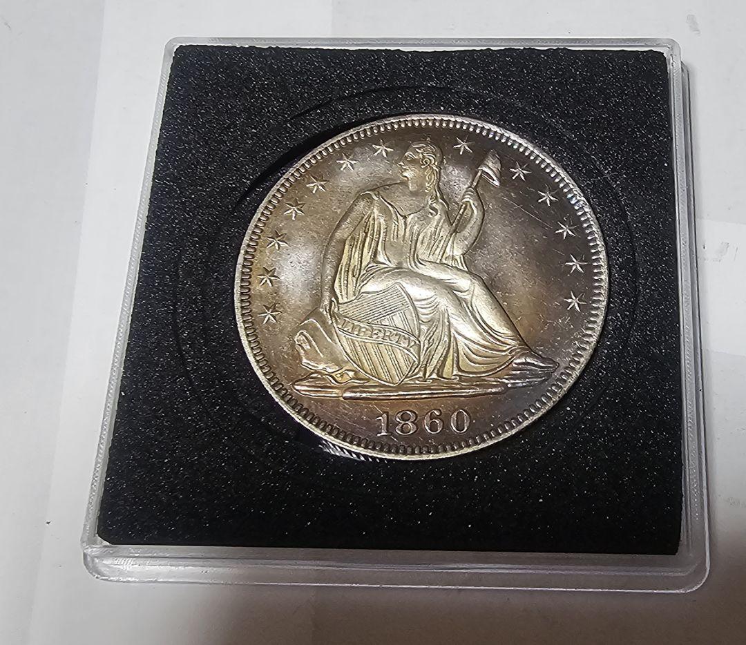 コレクション 1860 Seated Liberty Half Dollar