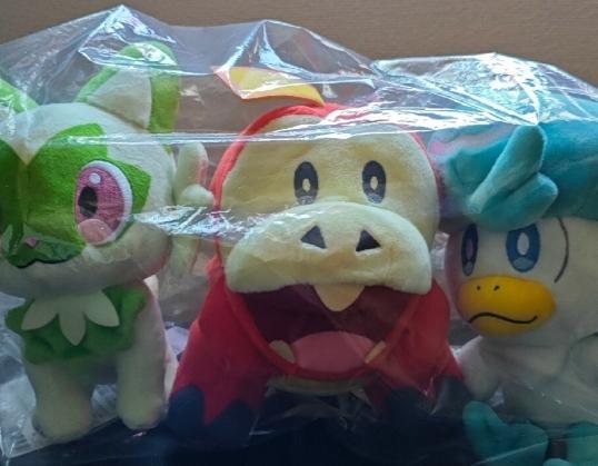 ポケモン　ぬいぐるみ　ニャオハ　ホゲータ　クワッス　御三家