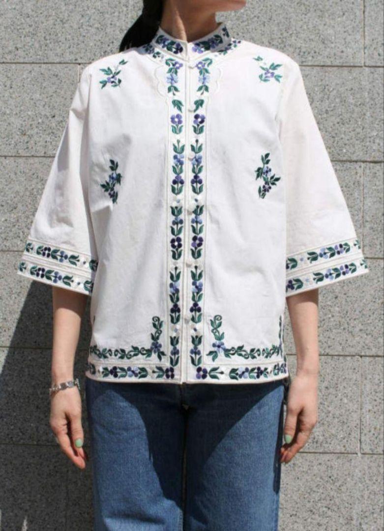 新品タグ付　CLANE　刺繍　ブラウス クラネ　mame マメ　美品