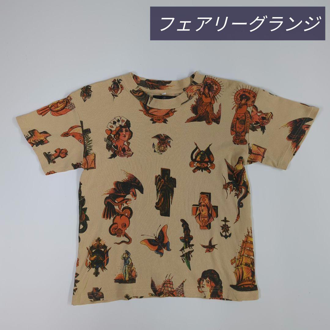 フェアリーグランジ グランジ系 チビT Tシャツ 古着 y2k フェアリーグランジ グランジ系 チビT Tシャツ 古着 y2k