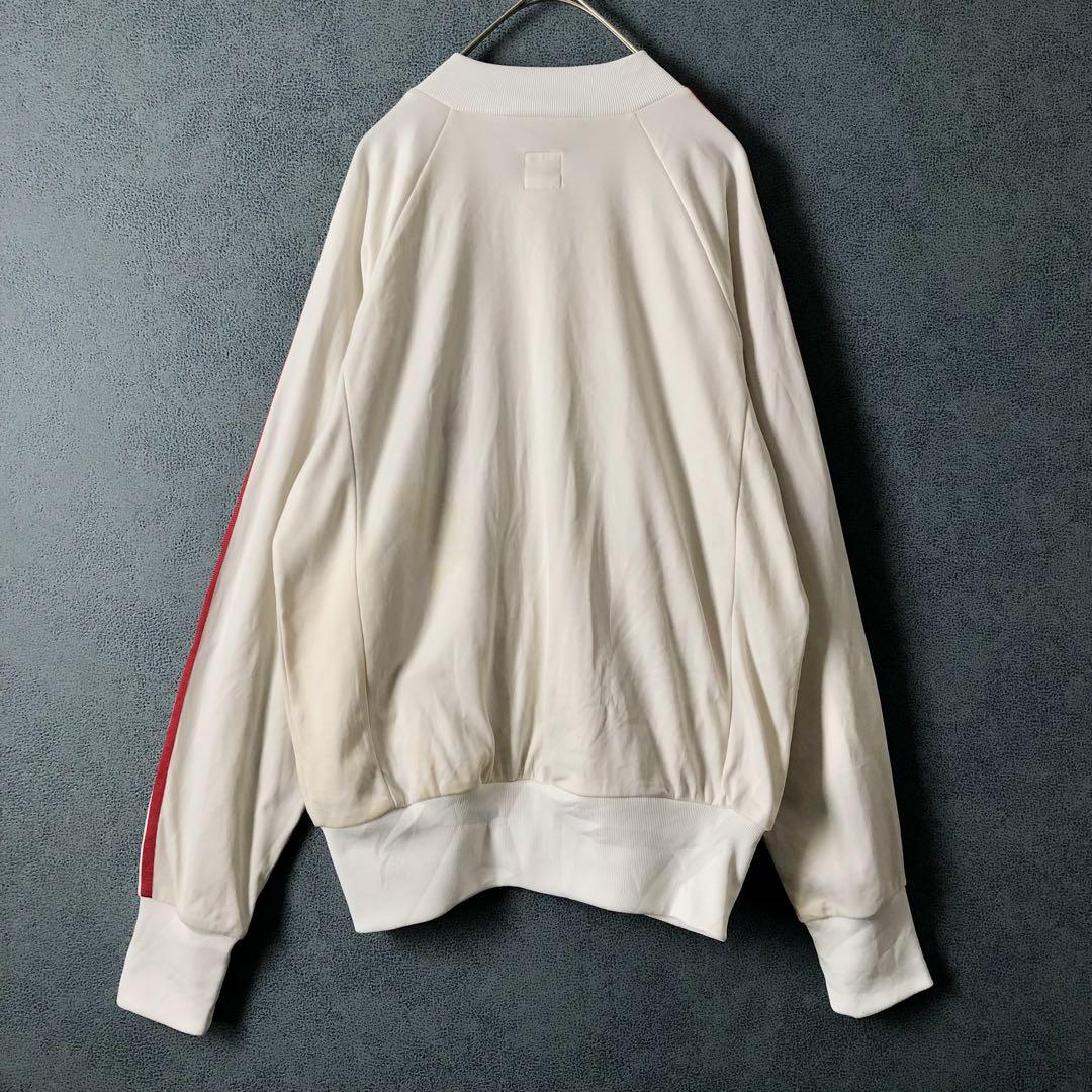 ☆adidas×刺繍】レディースOT トラックジャケット 古着 リブ