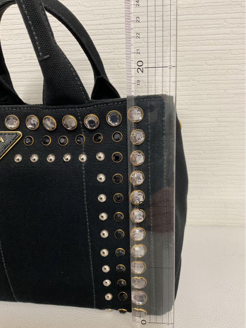 メーカー直売所 ビジュー カナパ プラダ PRADA NERO ハンドバッグ トートバッグ バッグ