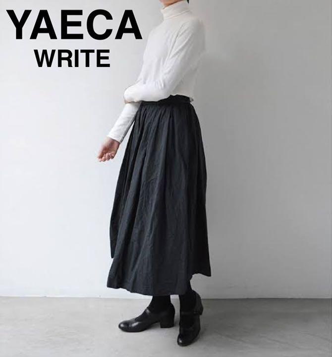 美品✨YAECA WRITE ヤエカ タックキュロット ワイドパンツ ブラック