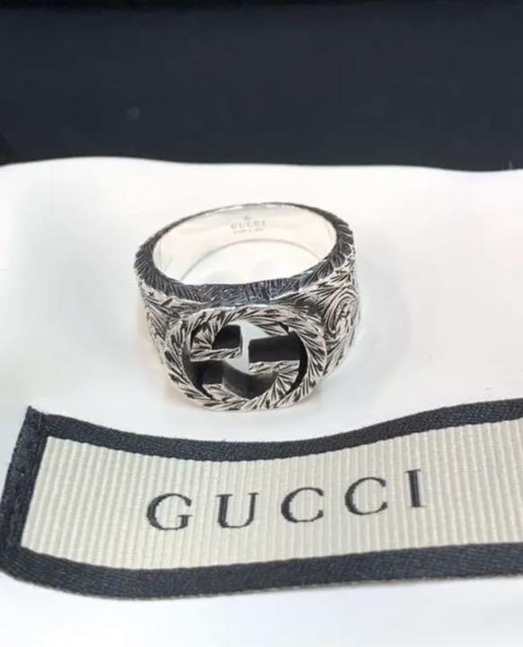 GUCCI INTERLCKG RING 17号