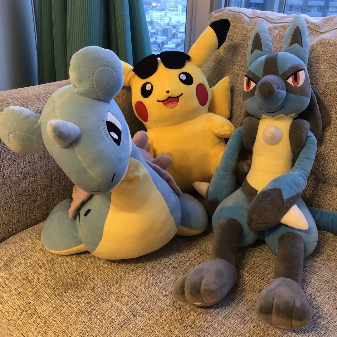 ポケモン ぬいぐるみ ルカリオ・ピカチュウ・ヤドン・ピチュー