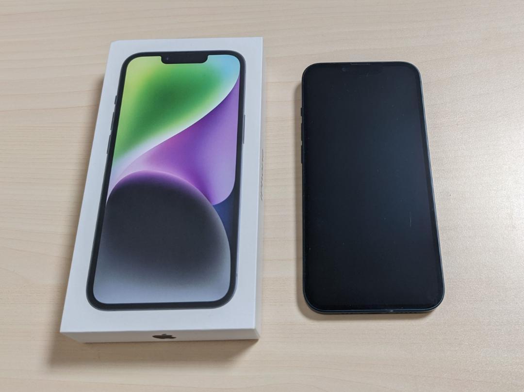 iPhone 14 ミッドナイト 128 GB SIMフリー バッテリー90%