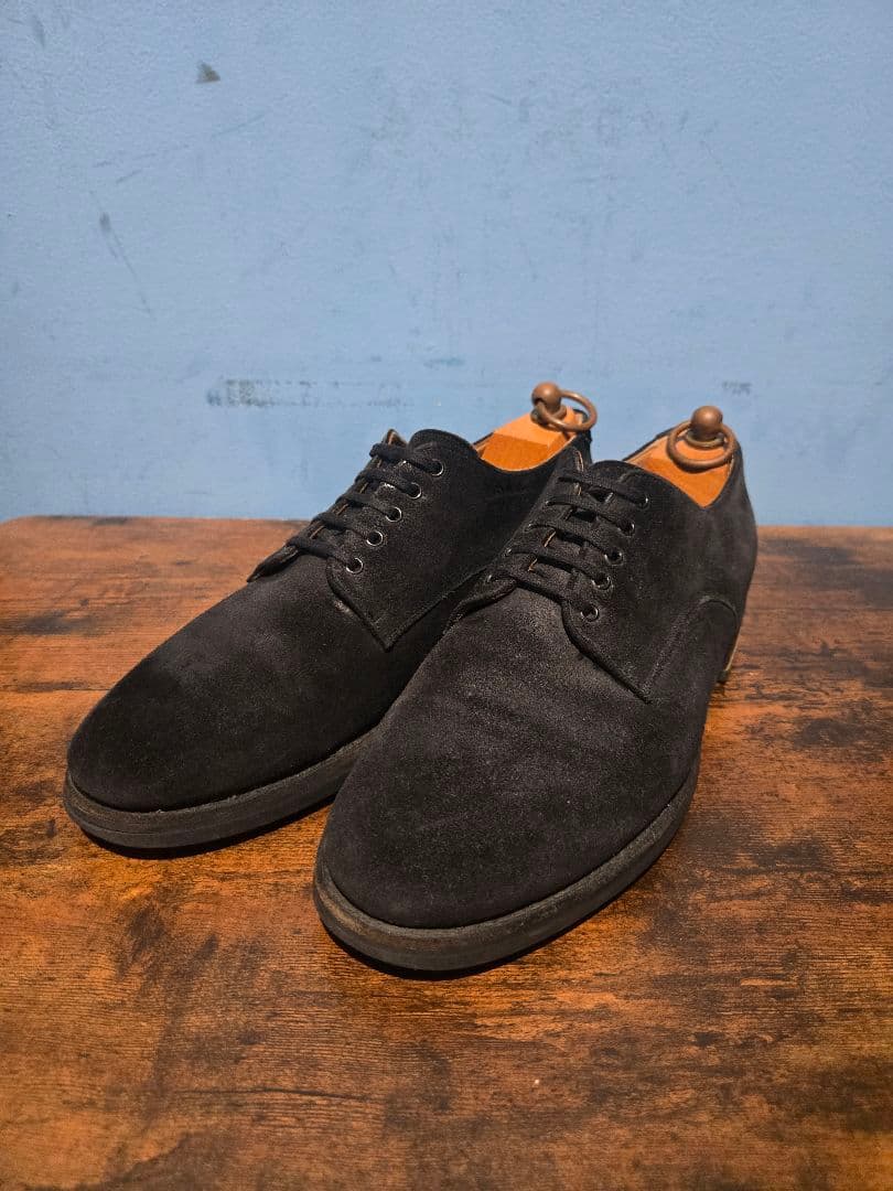 slow co スロウ スエードプレーントゥシューズ26cm SLOW