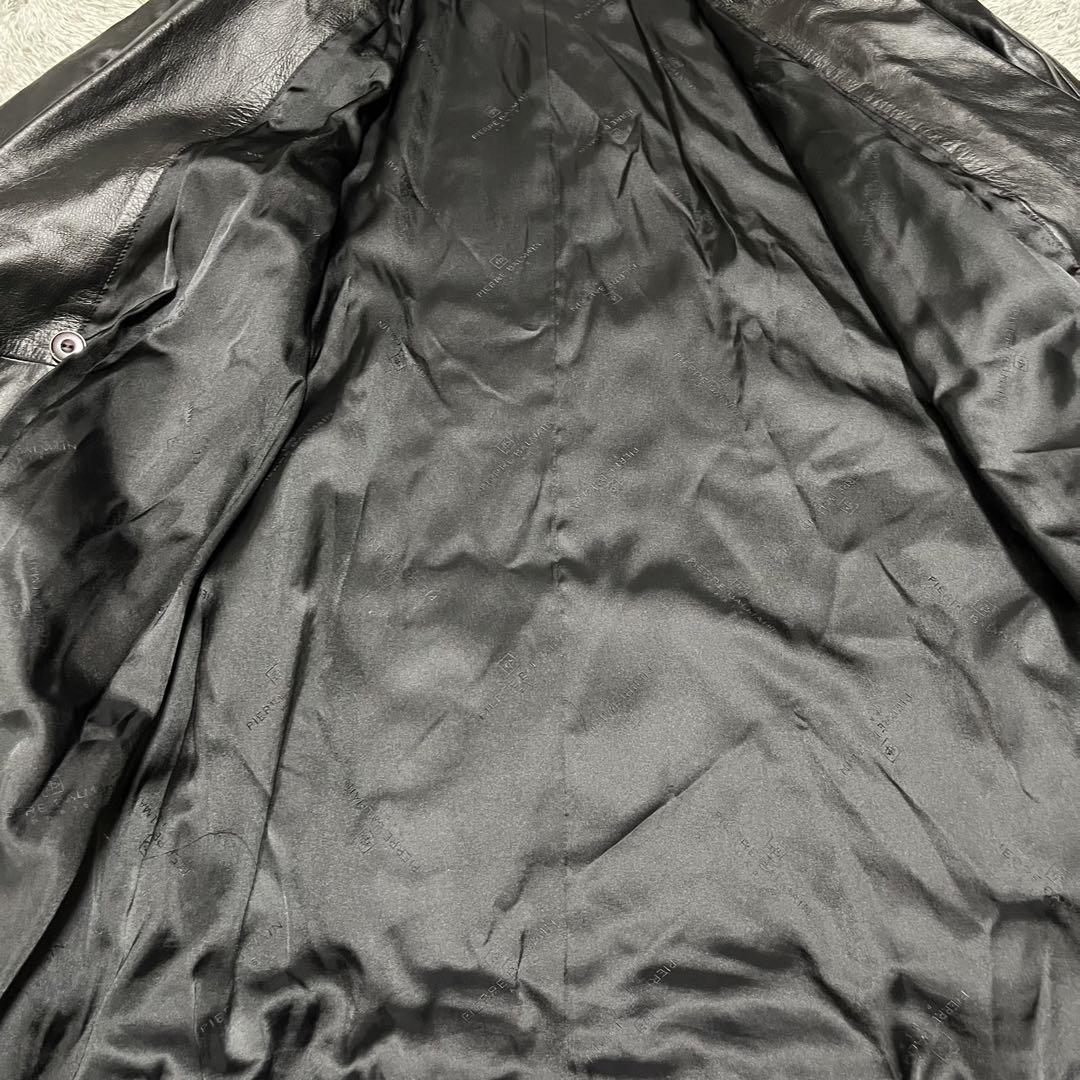 【Pierre Balmain】 レザージャケット コート ラム革 フリーサイズ