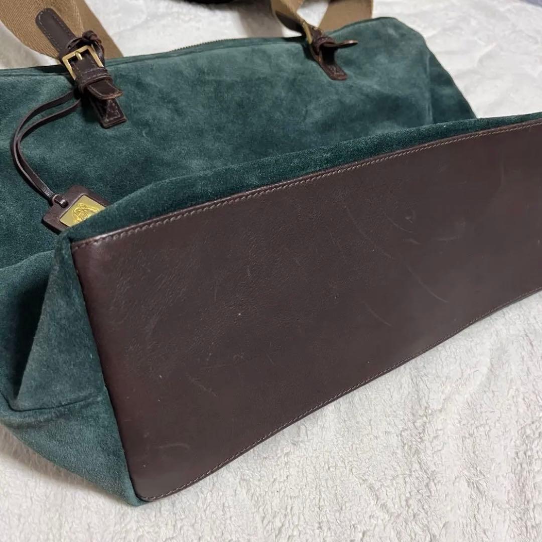 ラルフローレン トートバッグ スウェード グリーン オリーブ ラルフローレン トートバッグ スウェード グリーン オリーブ