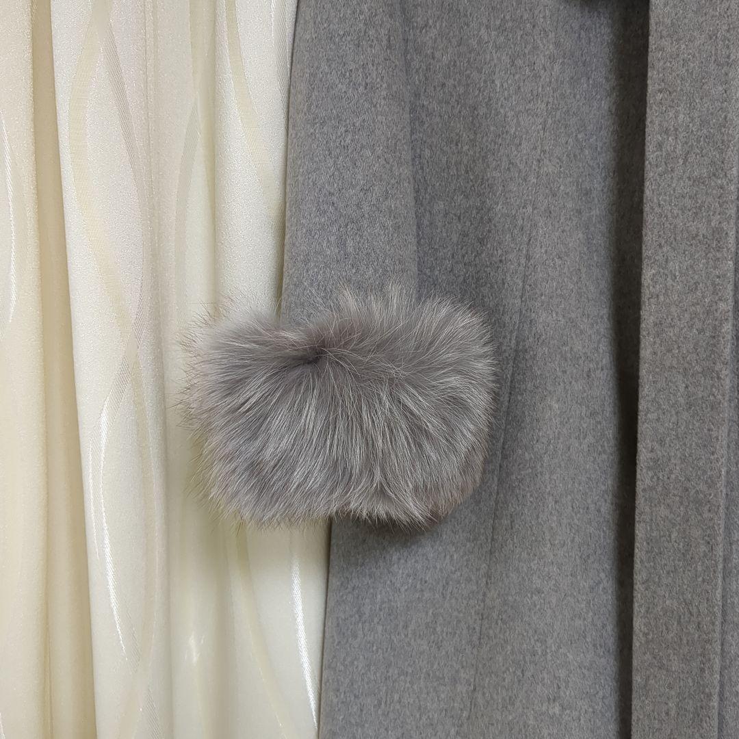 美品 ルッソビアッジョブルー カシミヤコート