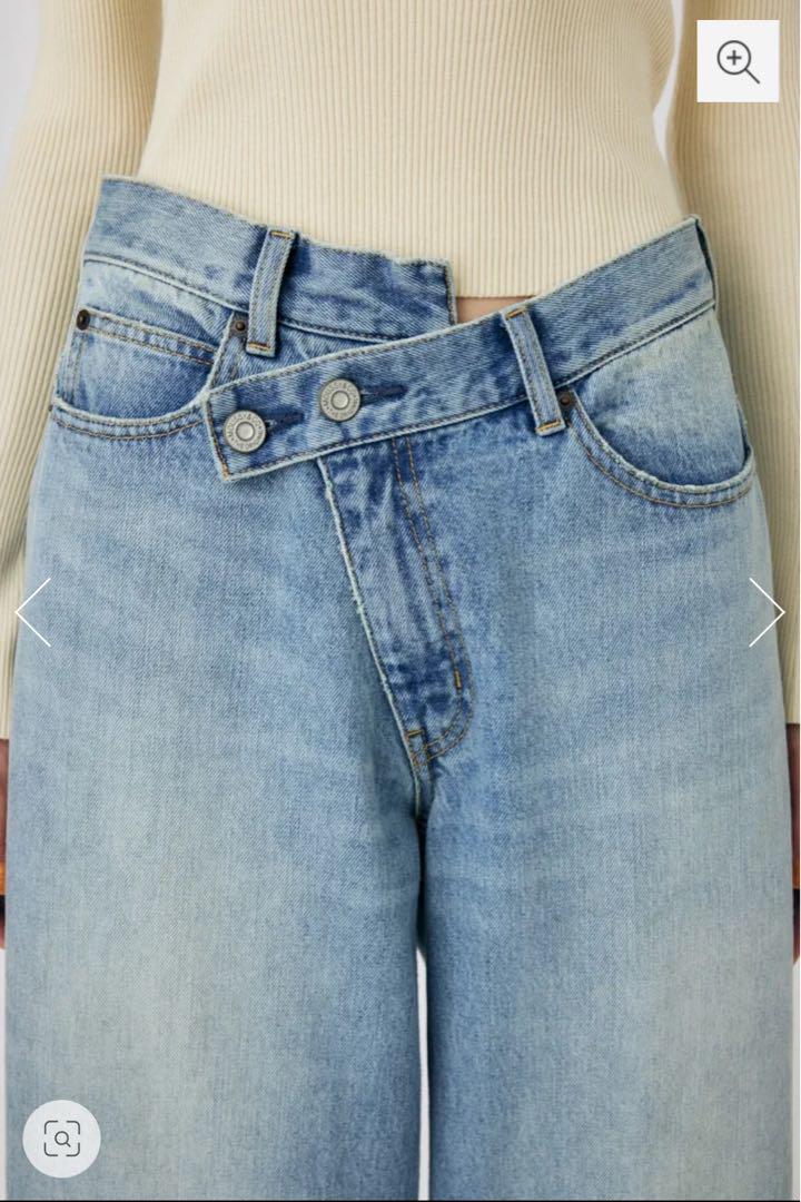 MOUSSY　CROSS WAIST WIDE STRAIGHT