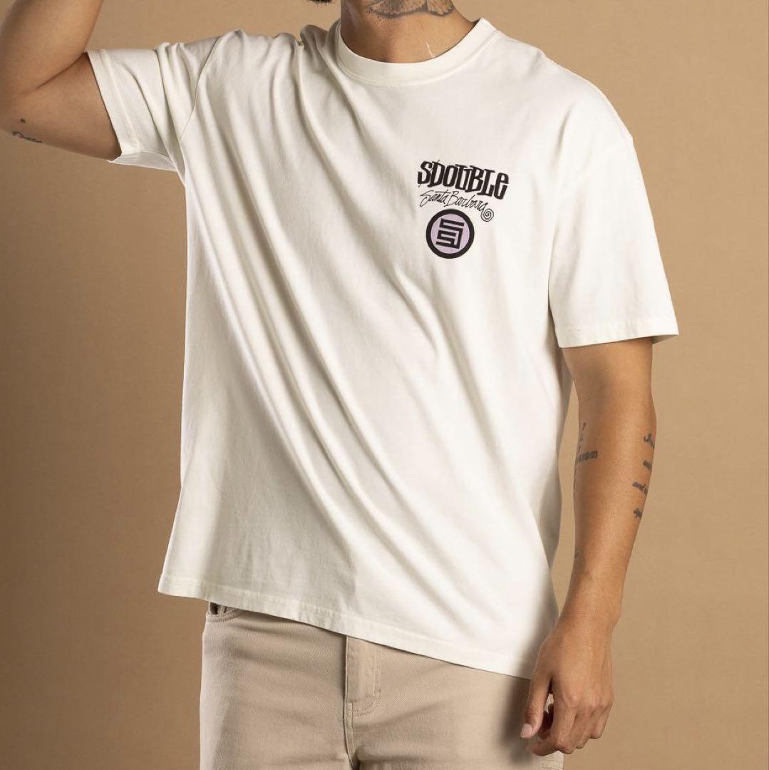 L】S/Double エスダブル ロゴ Tシャツ 半袖新品【国内未発売】白