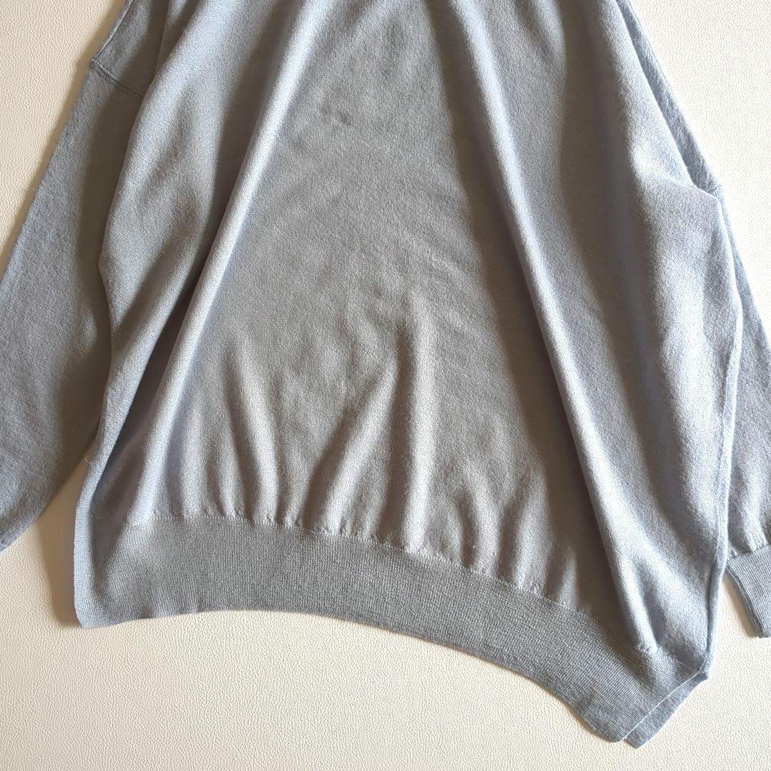 マイラン 薄手ニット カシミヤ100% アシンメトリー 変形 くすみカラー マイラン 薄手ニット カシミヤ100% アシンメトリー 変形 くすみカラー