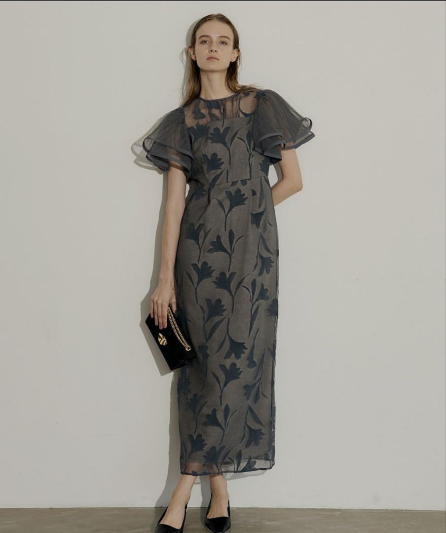 LE’RUREリルアー Circurar sleeve flower dress